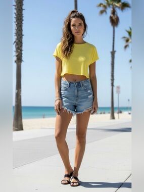 Aritzia WILFRED FREE Knit Cropped Top